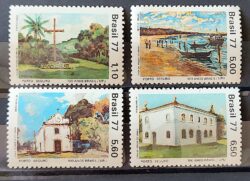 C 984 Selo Centenario da Filiacao do Brasil UPU Servicos Postais Porto Seguro 1977 Serie Completa