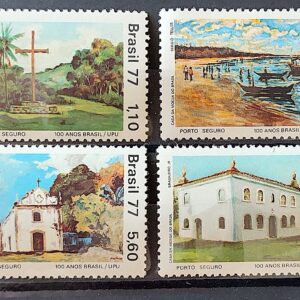 C 984 Selo Centenario da Filiacao do Brasil UPU Servicos Postais Porto Seguro 1977 Serie Completa