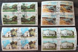 C 984 Selo Centenario da Filiacao do Brasil UPU Servicos Postais Porto Seguro 1977 Serie Completa Quadra CPD SP