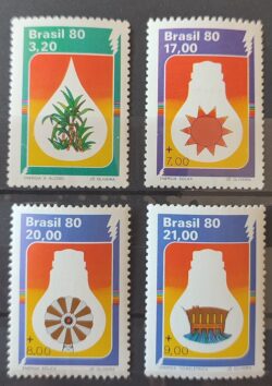 C 1131 Selo Alternativas Energeticas Energia Alcool Solar Eolica Eletrica 1980 Serie Completa