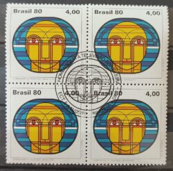 C 1140 Selo Televisao Brasileira Comunicacao 1980 Quadra CBC BSB