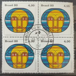 C 1140 Selo Televisao Brasileira Comunicacao 1980 Quadra CPD BSB