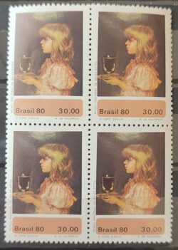 C 1144 Selo Museus de Arte Figueiredo 1980 Quadra