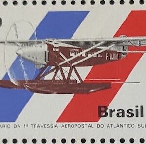 C 1146 Selo Cinquentenario Travessia Aeropostal Aviao Servico Postal 1980 MH
