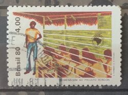 C 1156 Selo Projeto Rondon Educacao 1980 Circulado 1