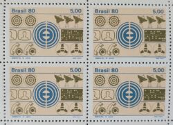 C 1160 Selo Embratel Comunicacao 1980 Quadra