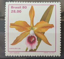 C 1165 Selo Orquidea ESPAMER Flora 1980