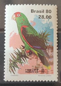 C 1168 Selo Fauna Psitacideos Papagaio Ave Passaro 1980