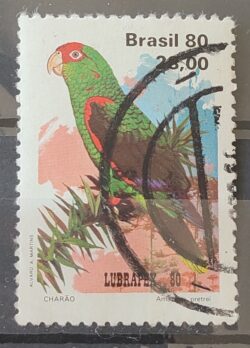C 1168 Selo Fauna Psitacideos Papagaio Ave Passaro 1980 Circulado 2