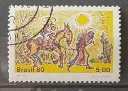 C 1171 Selo Natal Religiao 1980 Circulado 2