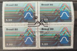 C 1172 Selo Telebras Comunicacao 1980 Quadra CBC SP Campinas