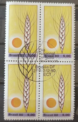 C 1175 Selo Acao de Gracas Religiao 1980 Quadra CBC BSB