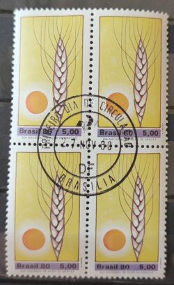 C 1175 Selo Acao de Gracas Religiao 1980 Quadra CPD