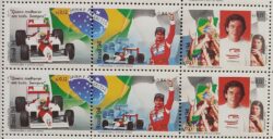 C 1921 Selo Ayrton Senna Formula 1 Carro 1994 Sextilha