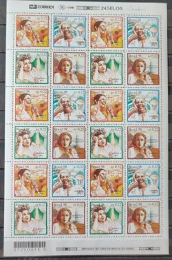 C 2072 Selo Mulher Música Arte Literatura Elis Regina Clementina de Jesus Dulcina de Moraes Clarice Lispector 1998 Folha