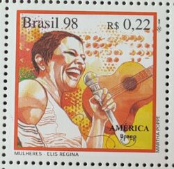C 2072 Selo Mulheres Elis Regina Musica 1998