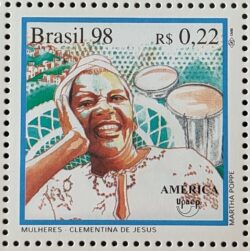 C 2073 Selo Mulheres Clementina de Jesus Musica 1998