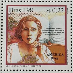 C 2075 Selo Mulher Clarice Lispector Literatura 1998