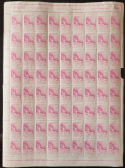 C 247 Selo Congresso Nacional de Vocacoes Sacerdotais Religiao 1949 Folha