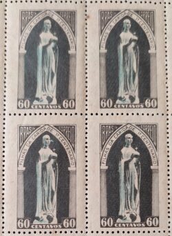 C 252 Selo Centenario Filhas de Caridade Sao Vicente de Paulo Religiao 1950 Quadra 1