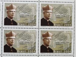 C 2561 Selo Centenario Dom Vicente Scherer Religiao 2004 Quadra