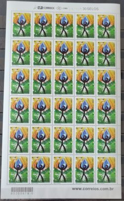 C 2565 Selo Agua Potavel Meio Ambiente Mercosul 2004 Folha