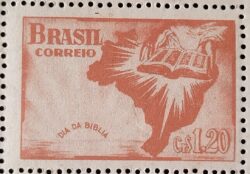 C 273 Selo Dia da Biblia Mapa 1951