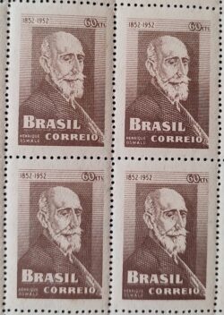 C 275 Selo Centenario do Maestro Henrique Oswald Musica 1952 Quadra