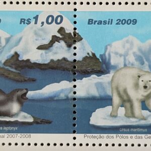 C 2778 Selo Ano Polar Internacional Foca Urso Antartida 2009