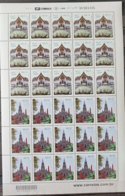 C 2781 Selo Relacoees Diplomaticas Tailandia Igreja Religiao Flora 2009 Folha