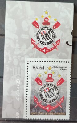 C 3030 Selo Despersonalizado Corinthians Futebol 2010 Vertical Com Vinheta Escudo