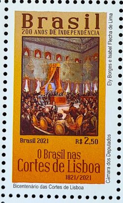 C 4002 Selo 200 Anos de Independencia Bicentenario das Cortes de Lisboa 2021