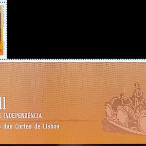 C 4002 Selo 200 Anos de Independencia Bicentenario das Cortes de Lisboa 2021 Com Vinheta