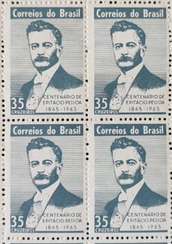 C 529 Selo Presidente Epitacio Pessoa 1965 Quadra