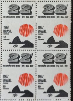 C 579 Selo Reuniao do IBRD IFC IDA IMF 1967 Quadra