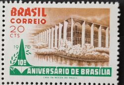 C 669 Selo Aniversario de Brasilia 1970 Serie Completa