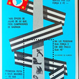 B 52 Bloco Cinquentenario Revolucao Constitucionalista Bandeira 1982