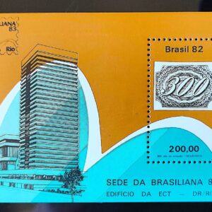 B 55 Bloco Brasiliana Filatelia Servico Postal 1982