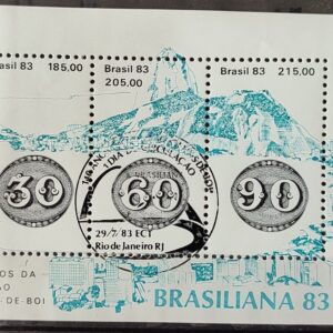 B 57 Bloco 140 Anos Olho de Boi Filatelia Servico Postal 1983 CBC RJ