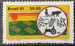 C 1183 Selo Agricultura Economia Trator 1981 1