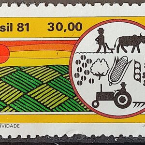 C 1183 Selo Agricultura Economia Trator 1981 1
