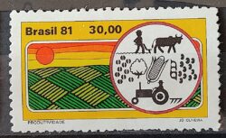 C 1183 Selo Agricultura Economia Trator 1981 2