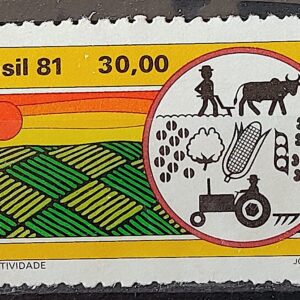 C 1183 Selo Agricultura Economia Trator 1981 2