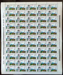 C 1186 Selo Jamboree Escoteiro Escotismo 1981 Serie Completa Folha