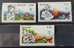 C 1186 Selo Jamboree Escoteiro Escotismo 1981 Serie Completa Nao Mint