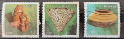 C 1194 Selo Museu de Ciencia Arqueologia Goeldi Paranagua Ceramica 1981 Serie Completa Circulado 3