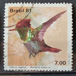 C 1197 Selo Fauna Ave Passaro Beija Flor 1981 Circulado 3