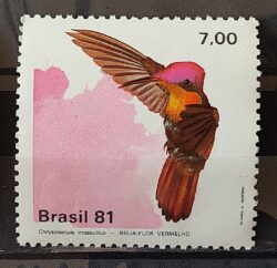 C 1199 Selo Fauna Ave Passaro Beija Flor 1981