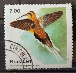 C 1200 Selo Fauna Ave Passaro Beija Flor 1981 Circulado 2