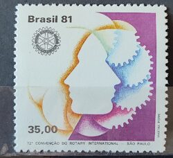 C 1202 Selo Convencao Rotary Internacional 1981